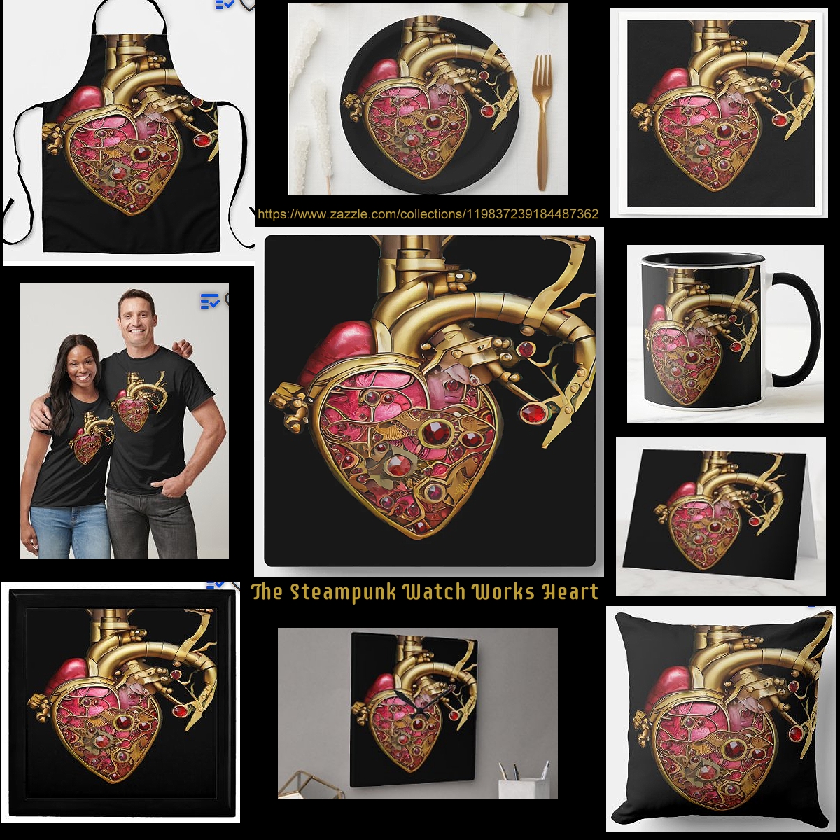 ❤️ 🖤🩸🖤🩸🖤🩸🖤 ❤️ Check Your Pulse - Steampunk Anatomical Heart zazzle.com/collections/st… #art #heart #heartdoctor #steampunkart #steampunk #gifts #giftideas #anatomicalheart #watchwork #theoldticker #greetingcards #tshirts #apron #mugs #clocks Paper #napkins #plates #giftbox