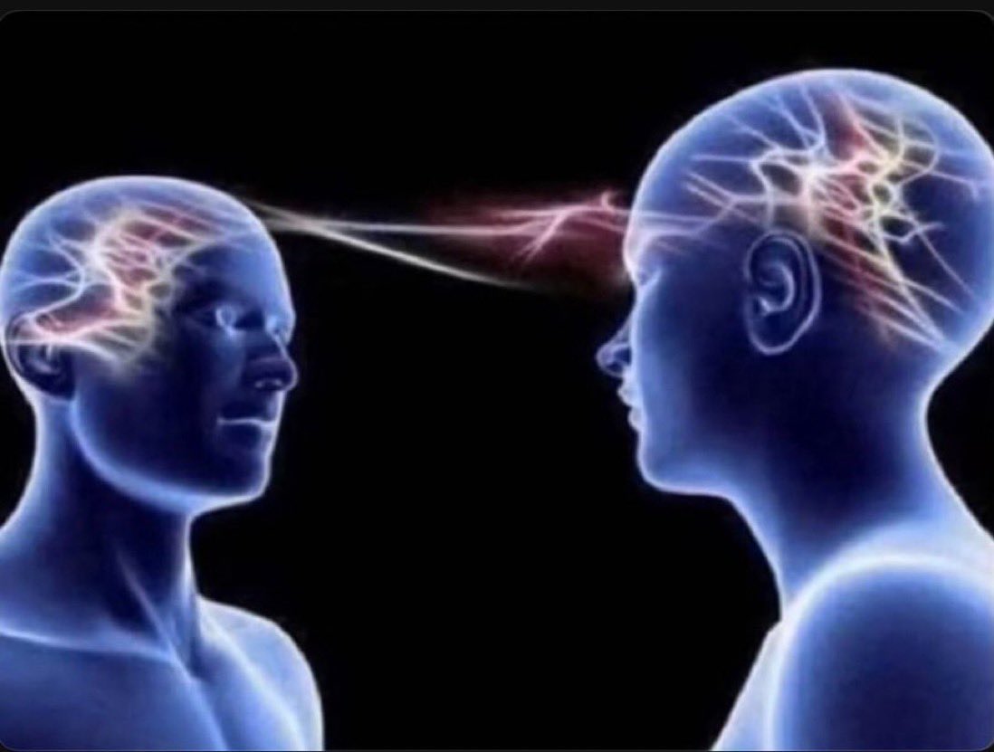 When you think of someone and they message you