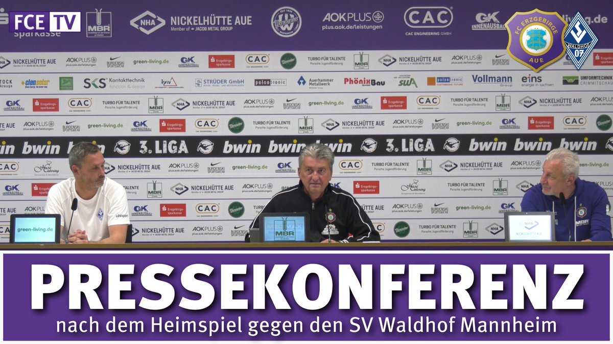 Die Pressekonferenz nach dem Heimspiel gegen den SV Waldhof Mannheim!⚒💜 📹👉🏻youtu.be/IltIjpEZa8Q #AUESVW #AUE #Kumpelverein