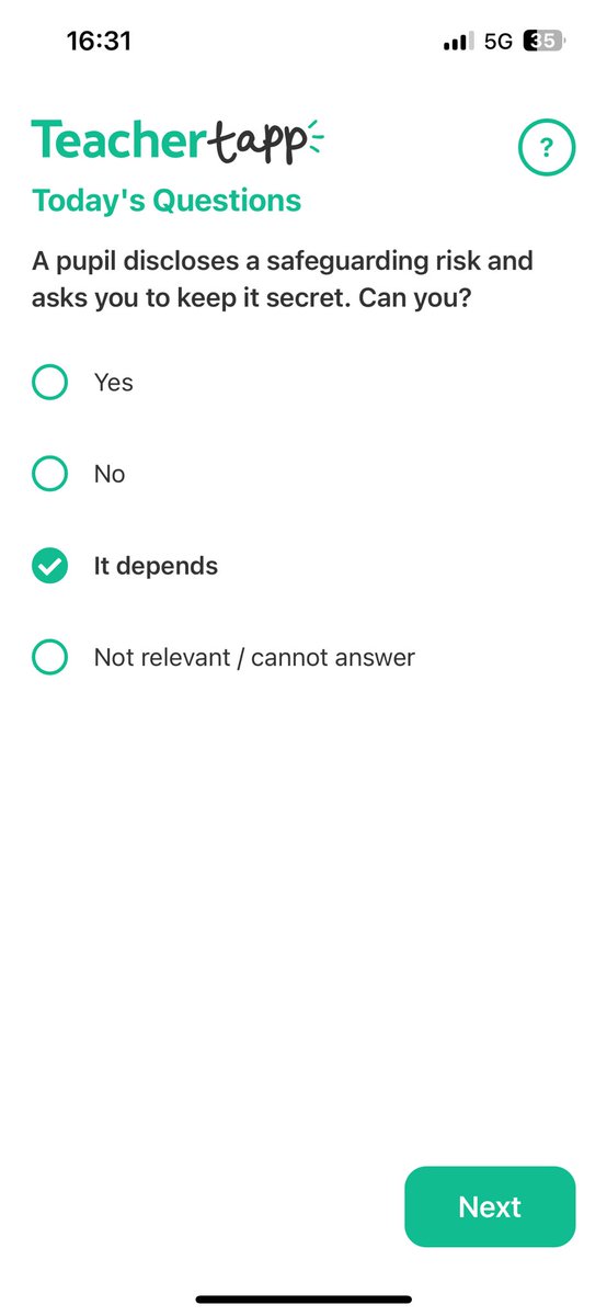 In Germany, it definitely does depend. Unless someone is imminent danger, we have to keep confidentiality. Lots of anonymous consultations happen! @TeacherTapp