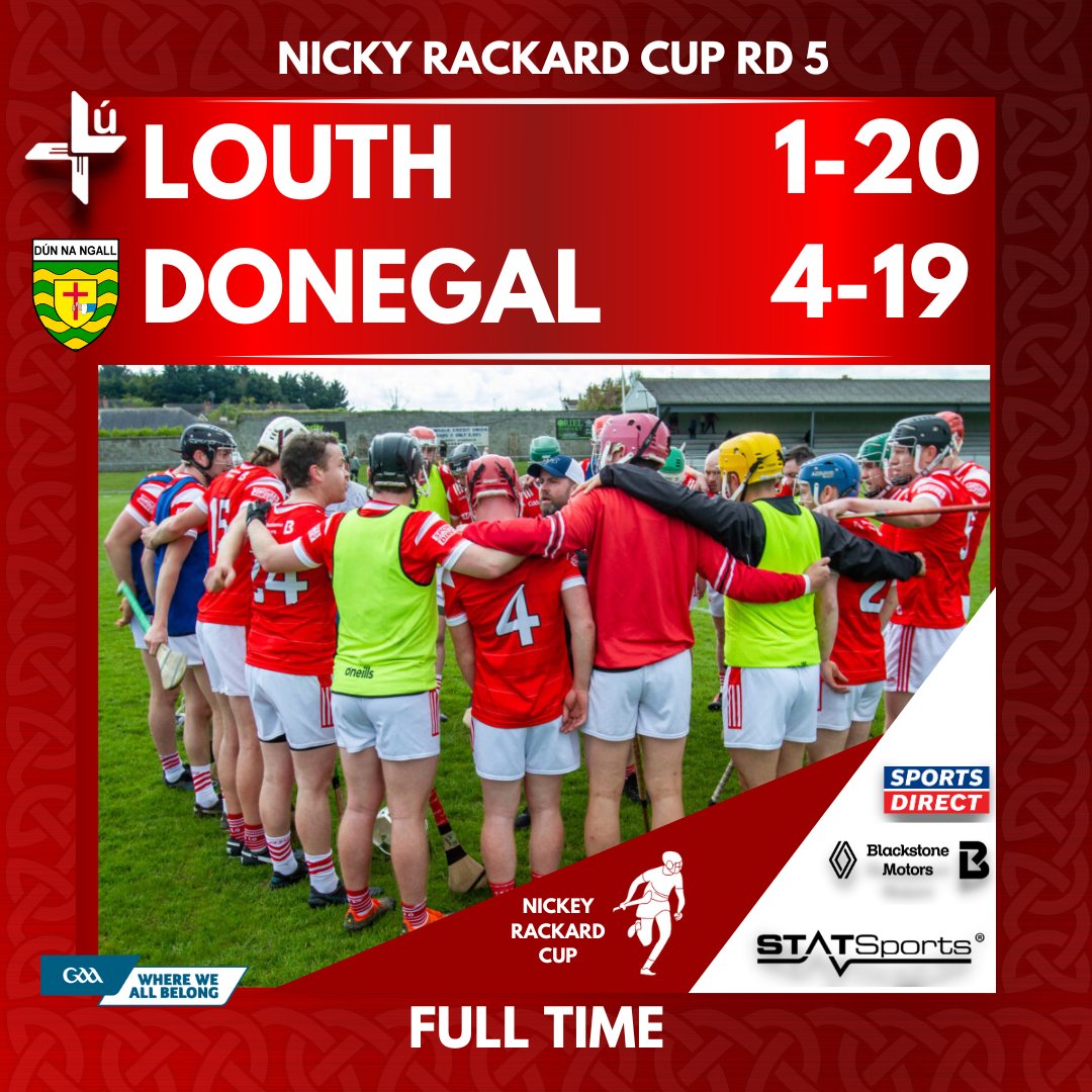 Nickey Rackard status retained. Well done lads. Great effort all season @statsports l @OfficialBSM_1 l @SportsDirectUK #BackedByBlackstone l #LúAbú