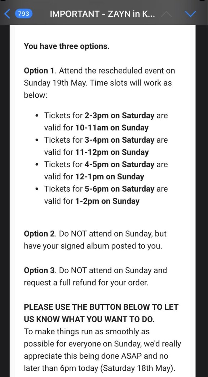 📲 Banquet Records has emailed the fans for today’s postponed signing session 

© @tbslzayns