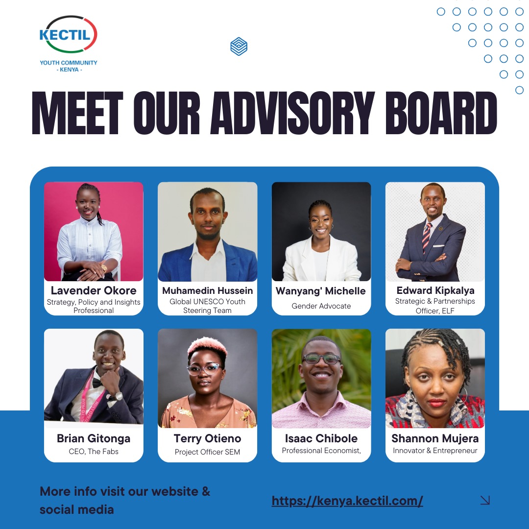 Grateful for the opportunity to join the Kectil Advisory Board! Looking forward to contributing and helping shape the future of our youths in 🇰🇪. #Leadership #YouthEmpowerment