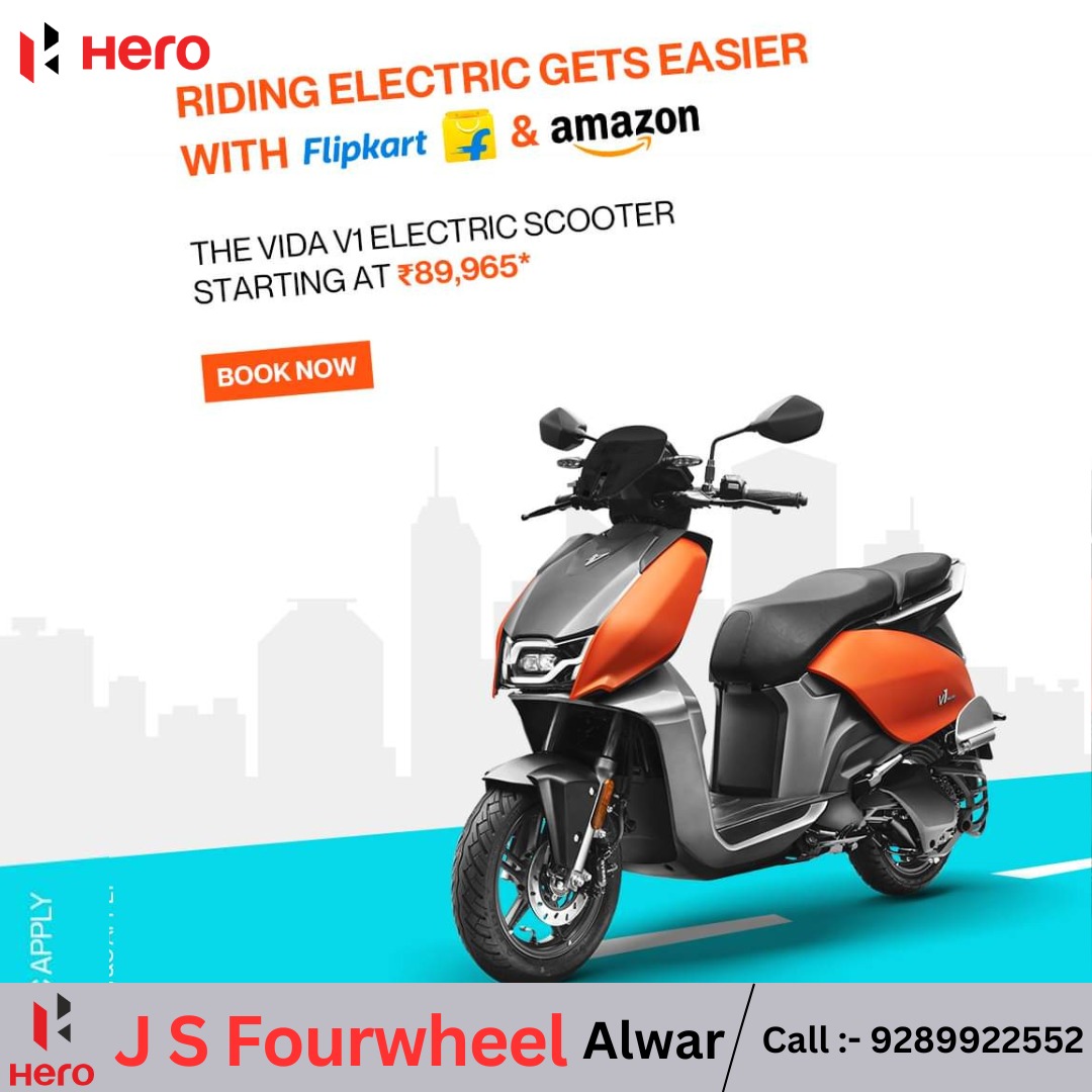 Ride into the weekend with the #VIDAV1 starting at ₹89,965. 🛵✨
 
Head to the link and book a test ride today.

#VIDA #ElectricMobility #EV #CleanMobility #ElectricScooter #Offer