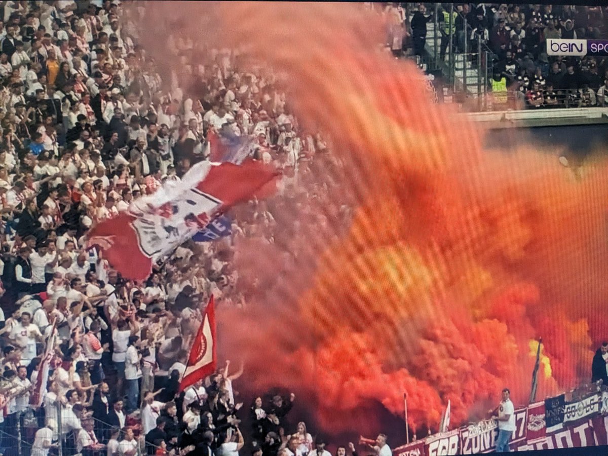 The away section today is wild, respect ❤️🤍 #SGERBL #WirSindLeipzig #Bundesliga