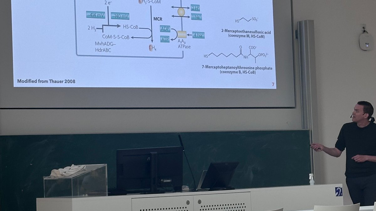 Great talk by @environmicrobio about cultivation and characterization of (really) novel methanogens at our Centre of Microbiology and Environmental Systems Science (CeMESS). Watch out - exciting stuff ahead.