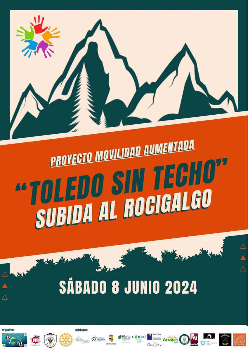 ⛰️ Pronto alcanzaremos el punto más alto de la provincia de Toledo. Ascenderemos al #Rocigalgo para superar tanto los límites físicos como las barreras sociales en favor de la inclusión #8junio #toledosintecho