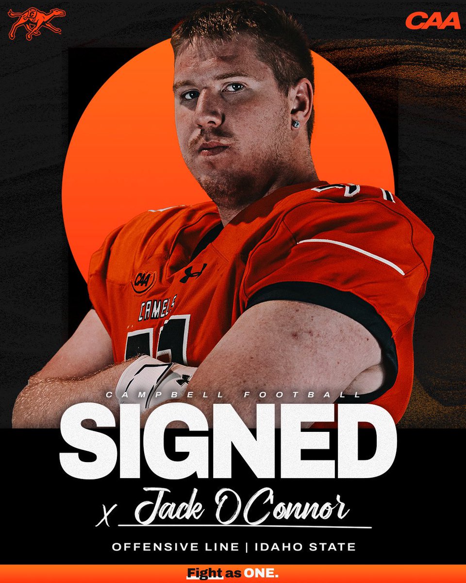 𝓢𝓲𝓰𝓷𝓮𝓭 ✍️ Welcome to The Creek, @JackOConnor_40! #SIGNED #FightAsONE | #RollHumps 🐪🏈