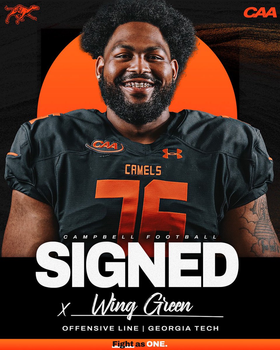 𝓢𝓲𝓰𝓷𝓮𝓭 ✍️ Welcome to The Creek, @WingGreenJr! #SIGNED #FightAsONE | #RollHumps 🐪🏈