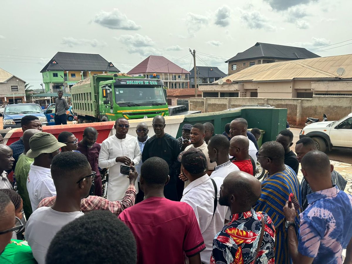 AnnanPerry's tweet photo. Earlier today, I presented eleven (11) motorcycles to our Bono East Regional Chairman for onward delivery to our hardworking Communication Officers in the region, for and on behalf of H.E. John Dramani Mahama.

We are eternally grateful to our father and flag-bearer H.E. John Dramani Mahama for his continuous support and guidance. 

So far, all our Communication Officers in seven (7) regions (Bono, Upper East, Upper West, North East, Western North, Savannah and Bono East) have received brand new motorbikes to enhance their mobility and assist them to effectively disseminate the messages of the party. Some of these regions and others have also received logistics such as mobile phones, laptops among others in this endeavor. 

Our profound appreciation also goes to all our benefactors who continue to support the communications bureau of the party. With your support and the help of God, we shall cover all 16 regions and achieve our goal of providing every region with a strong pickup vehicle mounted with strong P.A system, for the effective dissemination of the messages of the party for VICTORY come December 7, 2024. 

SAMMY GYAMFI ESQ.
National Communications Officer, NDC