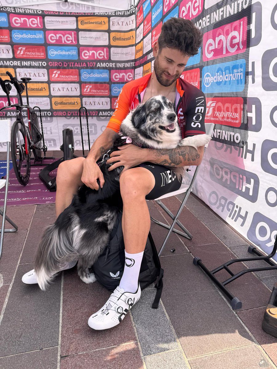 INEOSGrenadiers's tweet image. The BEST hot seat company for @GannaFilippo 💺🐕

@GeraintThomas86 is on course now at the #GirodItalia.