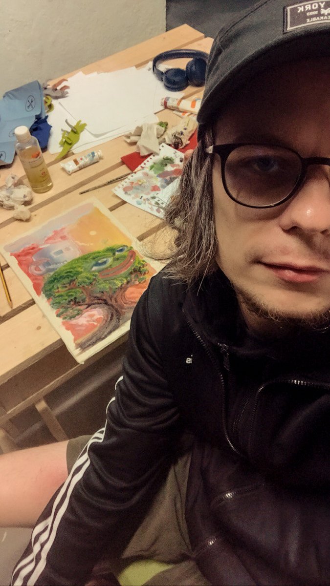 crabmike's tweet photo. Phisycal (oil paint) Pepe art, minting soon...
#wip #xchain #xcp #pepenft #pepethefrog #pepemint #pepephysical #minting #BTC ₿ 🐸 https://t.co/0IQ6P6aGZ5