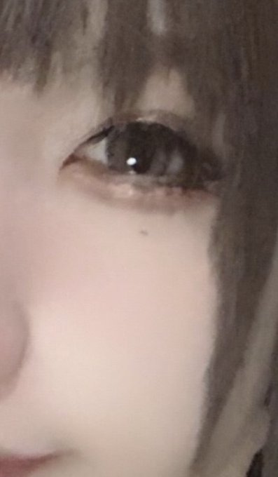 実は目元に小さいホクロがあって個人的に気に入ってます😊 美肌加工すると消えちゃうんですけど、この写真は残ってて、さっき見つけて「おぉ！残ってる」って感動しました笑  ホクロが消えてる写真は加工ツヨツヨの時かコンシーラーでうっかり消しちゃった時です✨ #女装<a href="/tag/%E5%A5%B3%E8%A3%85"class="tags">#女装</a>