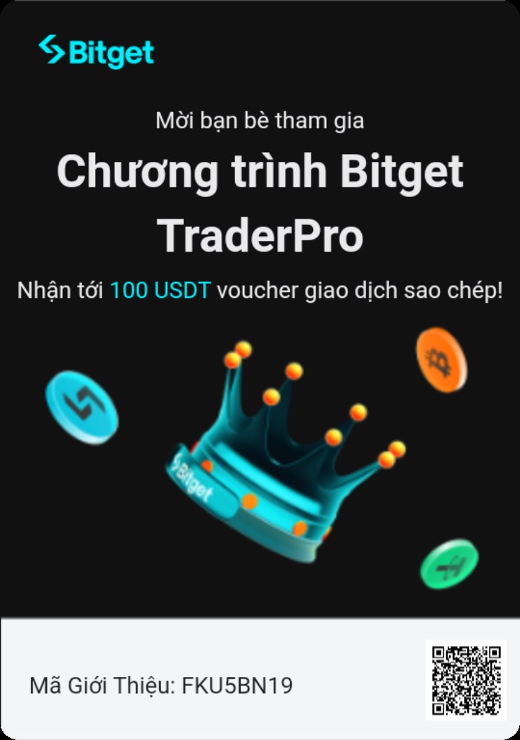 Tải xuống và đăng ký Bitget để nhận đến 1000 USDT phần thưởng người dùng mới!
bitgetapp.com/vi/copy-tradin…