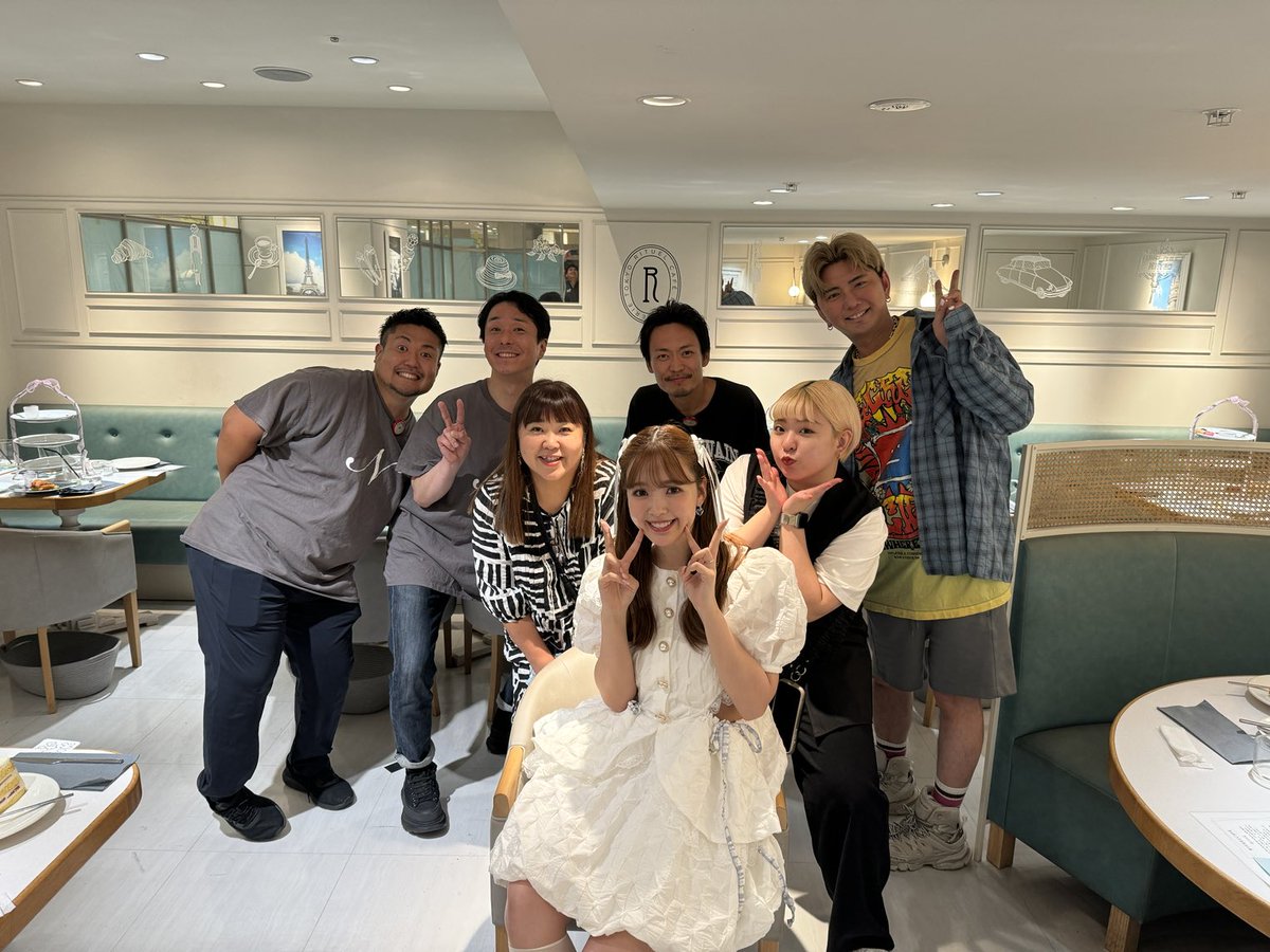 藤田ニコルとアフタヌーンティー有難うございました🫖❤️ ＃にこ