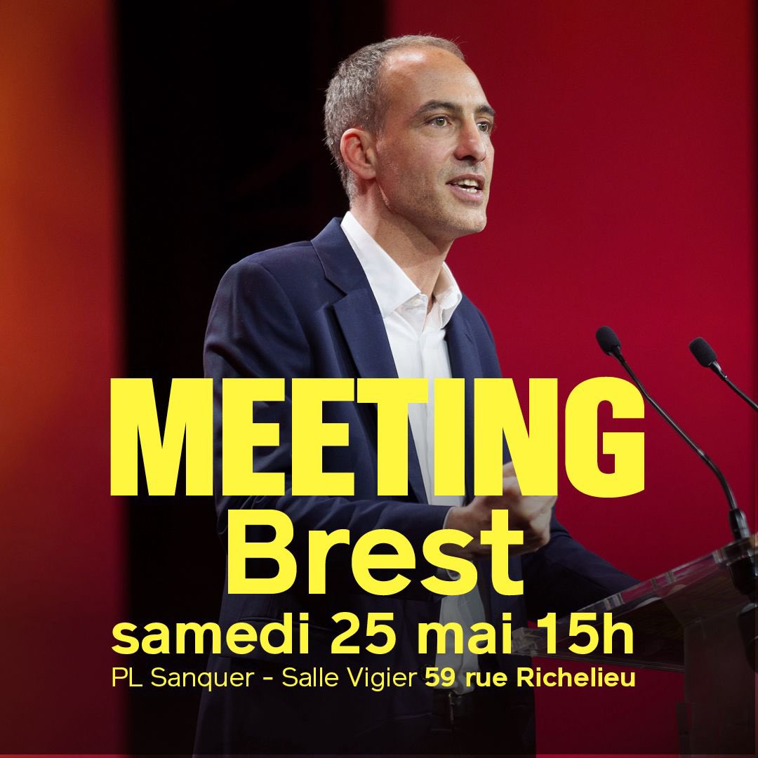 ⏳ J - 1 semaine : meeting breton de notre liste conduite par @rglucks1 🌹🇪🇺 📅 25/05 ⏰ 15:00 📍 PL Sanquer (salle Vigier), 59 rue Richelieu Avec @FCuillandre, @nathalieappere, @LoigCG, @AuroreLalucq et notre candidate @FortetClair ! Le lien 👉 docs.google.com/forms/d/e/1FAI…