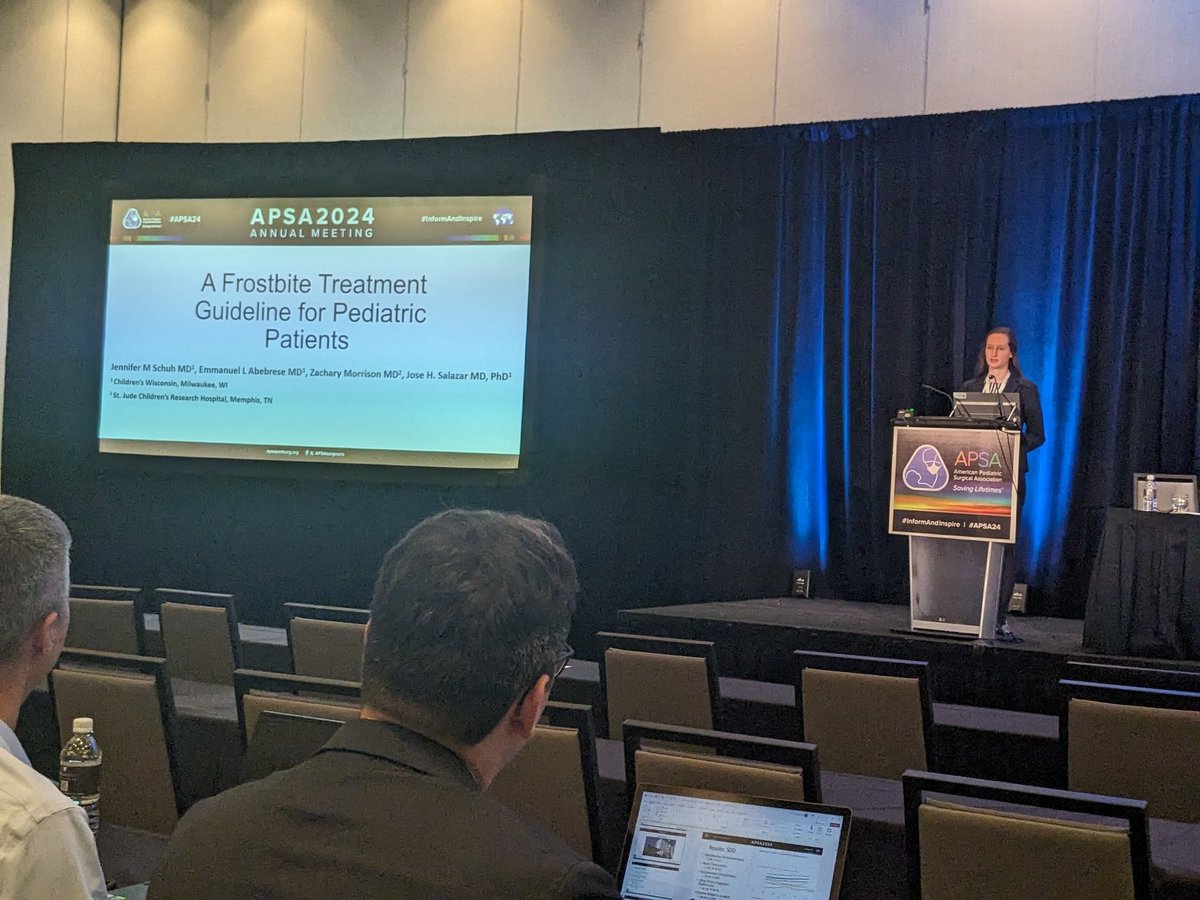 MCW Pediatric Surgery (@mcwpedsurg) on Twitter photo Another excellent presentation on management guidelines for Frostbite and tPA thrombolysis by <a href="/JenniferMSchuh/">Jennifer Schuh</a> at #APSA24! So proud of our amazing residents :) <a href="/APSASurgeons/">APSA Surgeons</a> <a href="/MCWPedSurg/">MCW Pediatric Surgery</a> Another excellent presentation on management guidelines for Frostbite and tPA thrombolysis by <a href="/JenniferMSchuh/">Jennifer Schuh</a> at #APSA24! So proud of our amazing residents :) <a href="/APSASurgeons/">APSA Surgeons</a> <a href="/MCWPedSurg/">MCW Pediatric Surgery</a>