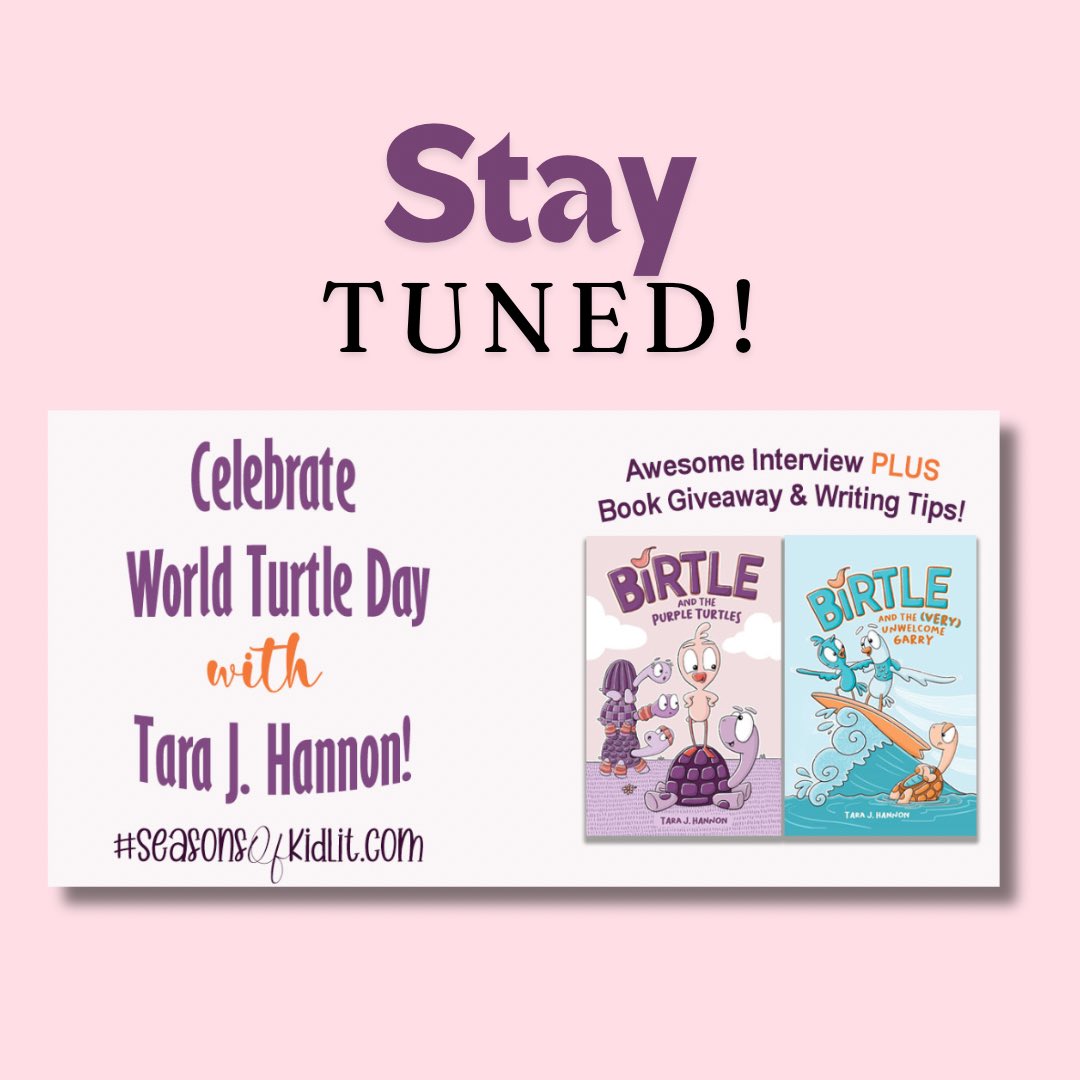 Who’s ready for some #GN #kidlit-spiration? 🙋‍♀️

Then you must tune into #SeasonsOfKidLit.com next week!

We have <a href="/berrietr/">berrietr</a> &amp; <a href="/tarajhannon/">Tara Hannon ⭐️ (is no longer here)</a> joining us with two amazing interviews and #giveaways. 

PLUS get some cool tips on writing #GNs! 

The fun starts 5/20 🩵📚