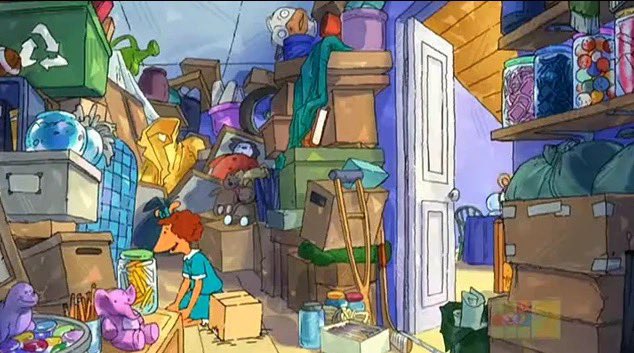 A lot of stuff from Prunella’s closet!📦#arthurpbs #nationalpackratday #arthur