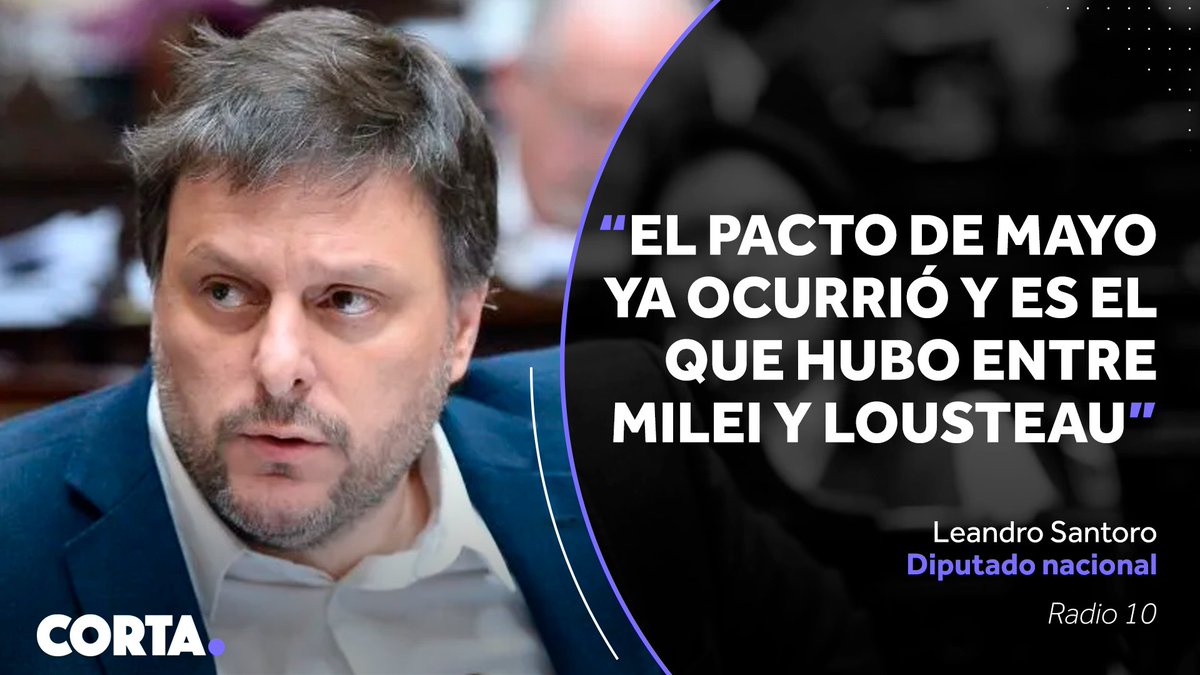 Leandro Santoro aseguró que 'Yacobitti y Lousteau se mandaron la cagada de su vida' con el pacto presupuestario de la UBA porque 'entregaron al resto de las universidades' para 'arreglar lo propio' y remarcó: 'Lousteau se votó el sueldo 3 días antes de la marcha'.