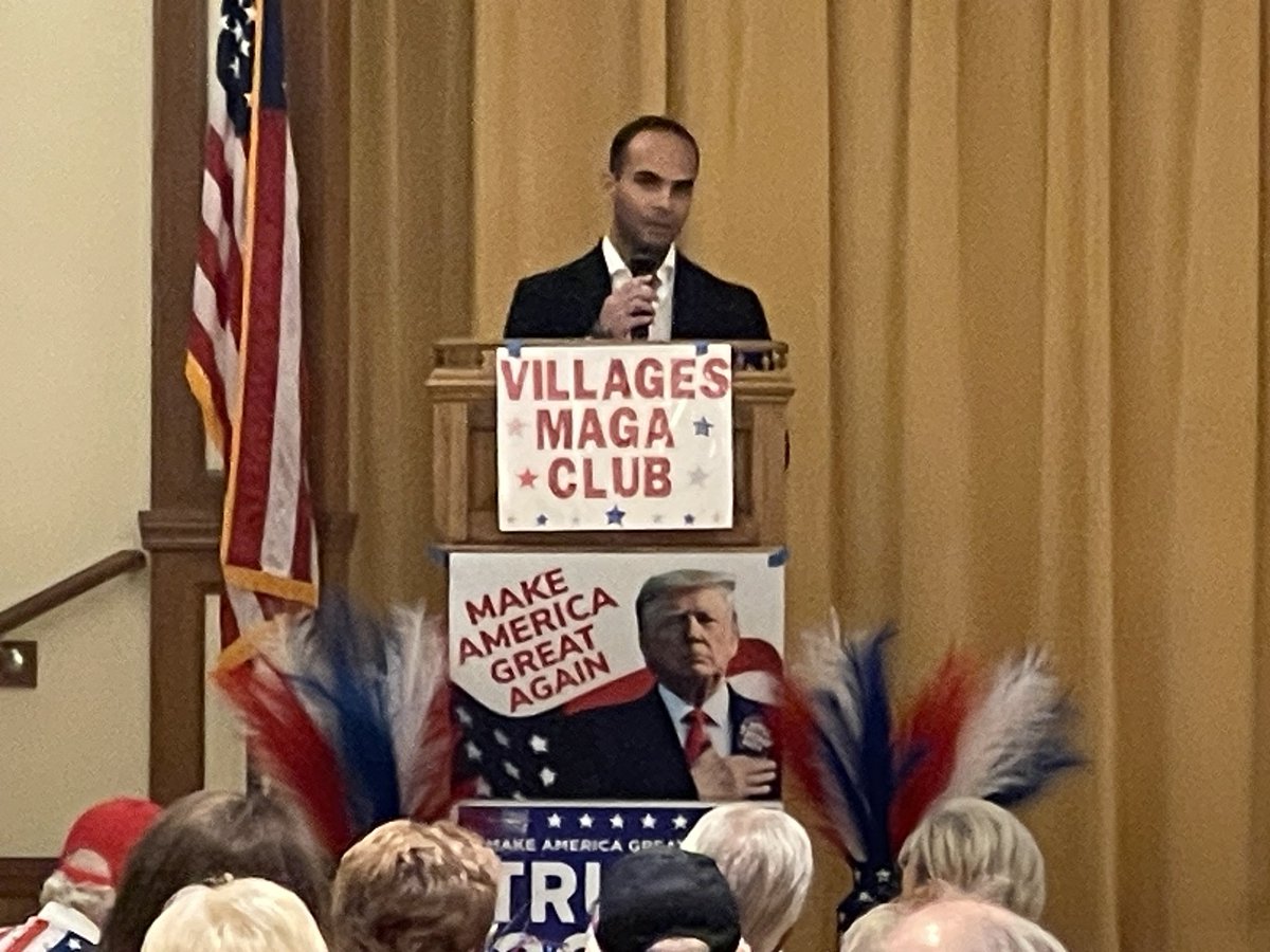 @GeorgePapa19 It was an honor to have you speak at The Villages MAGA Club event. Thank you.
