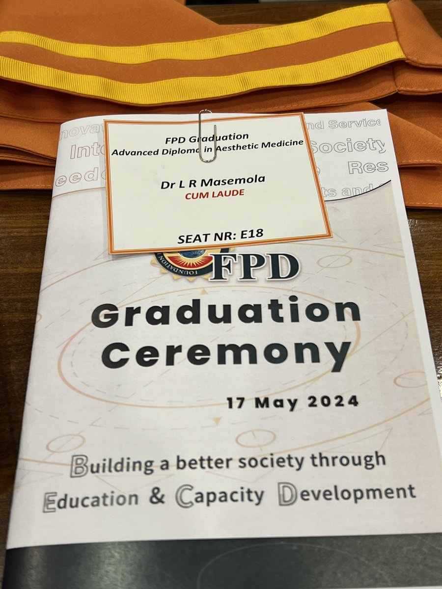 Full circle 👩🏽‍🎓👩🏽‍⚕️💫 Dr Lerato Masemola MBCHB 2002 DipForMed(Path) 2005 AdvDip AesthMed 2023 There’s definitely room for more.. but for now we rest.. won’t wait another 20yrs though coz I don’t think my brain will be happy with me if I do that 🫣🫠 Grateful • Happy • Content