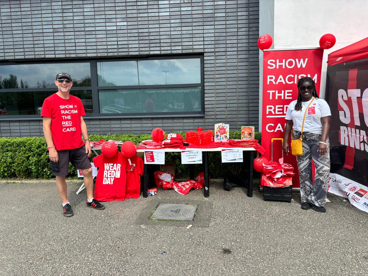 Today our North West Team are at @FCUnitedMcr for a Charity match. #ShowRacismtheRedCard #Manchester