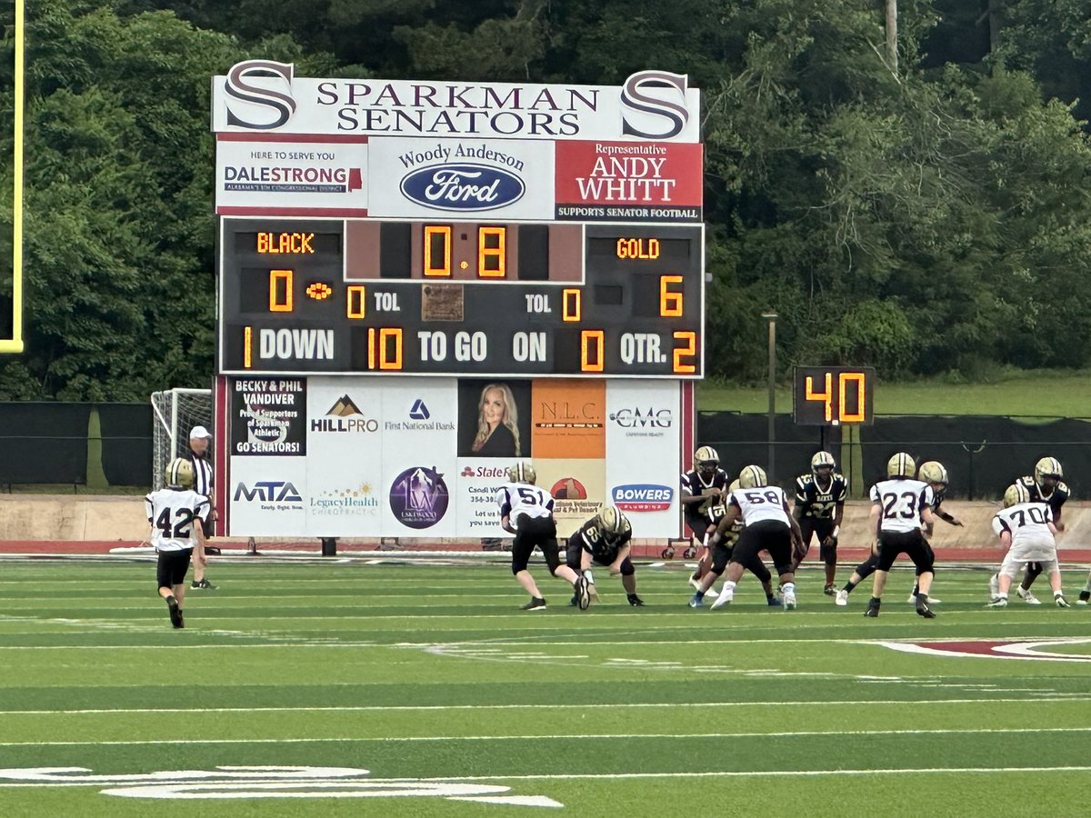 Awesome watching our FUTURE Senators from Monrovia compete in their Spring Black and Gold game. Some great young men and great coaching staff on that field. Go Hawks!!!