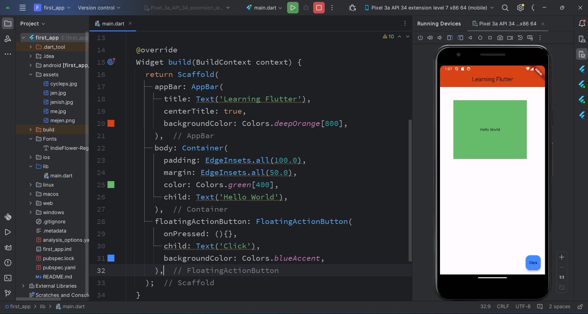 sinnnez's tweet photo. #30DaysOfFlutter
Day 5 of 30 days: ✅Continued to create Containers using column, with margin and padding. Also learnt about border styling TextFields.

#pitc30days #pitcFlutter #primeitclub

@_primeitclub https://t.co/buQXjYAZnX