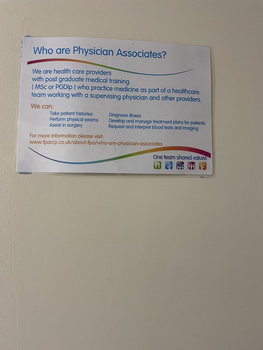 No, no, no PAs do not have “postgraduate medical training” PAs do not “practice medicine” PAs cannot request imaging @Leic_hospital - this is misleading & confusing to your patients