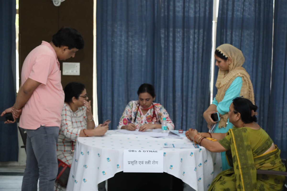 #NHPC organized free multi speciality health /eye check up camp alongwith Apollo Hospital  & Eye 7 Hospital, at NHPC Residential Colony, Faridabad. A total of 220 persons were given consultation in the camp.
#hydropower #renewableenergy
#nhpclimited @MinOfPower @PIB_India