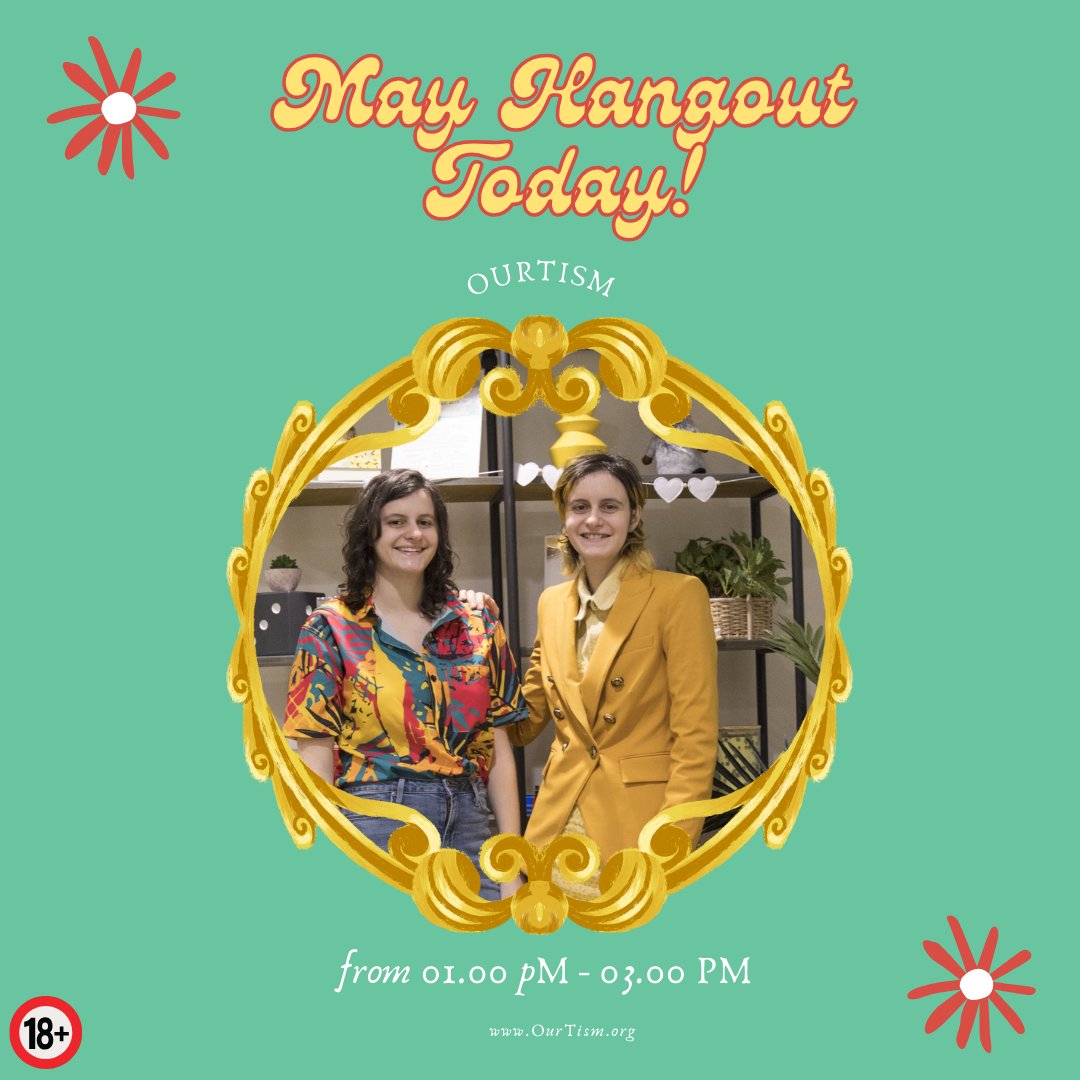 ourtism's tweet image. Happy Saturday! We have our IN PERSON hangout today! We still have some tickets available! Hope to see you there! You can find those tickets by clicking the link in our bio, or visiting our website, Ourtism.org #Ourtism #Autism #AutismEvents #ActuallyAutistic