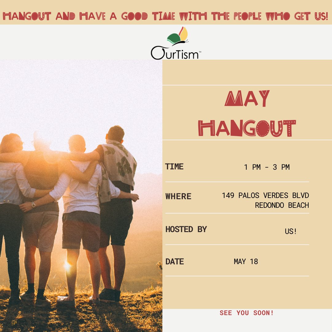 ourtism's tweet image. Happy Saturday! We have our IN PERSON hangout today! We still have some tickets available! Hope to see you there! You can find those tickets by clicking the link in our bio, or visiting our website, Ourtism.org #Ourtism #Autism #AutismEvents #ActuallyAutistic