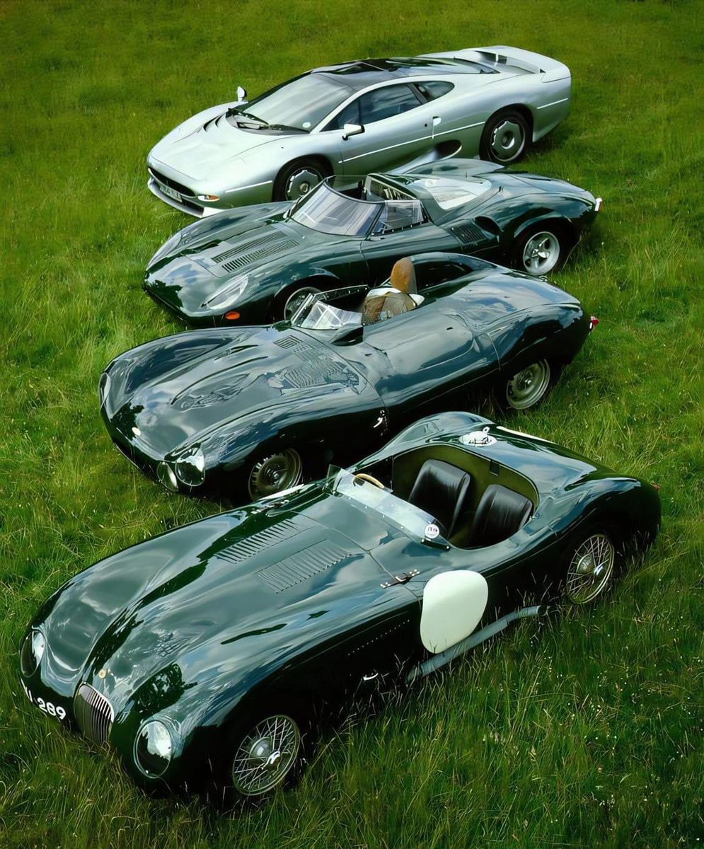 Jaguar XJ220 S 1988 - Jaguar D-Type 1951 - Jaguar C-Type 1954 - Jaguar XJ13 1966  …