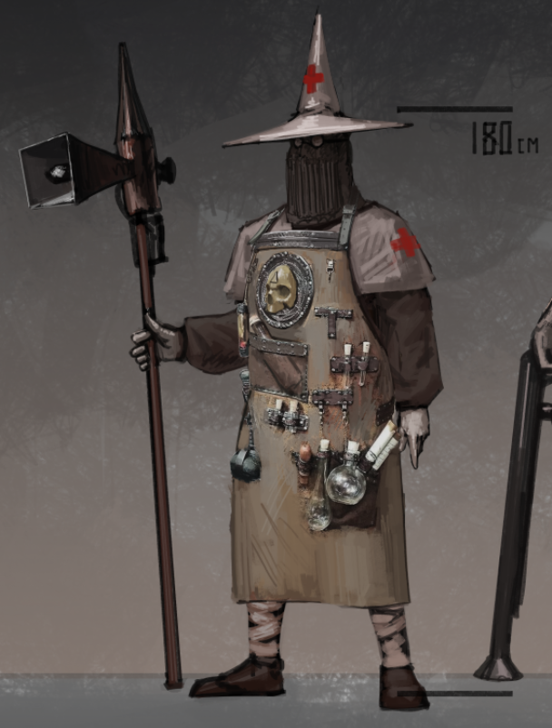 Deuvul's tweet photo. Medic! A bit of a sorcerer, a bit of an alchemist, but most importantly a healer. https://t.co/ywdwJKeter