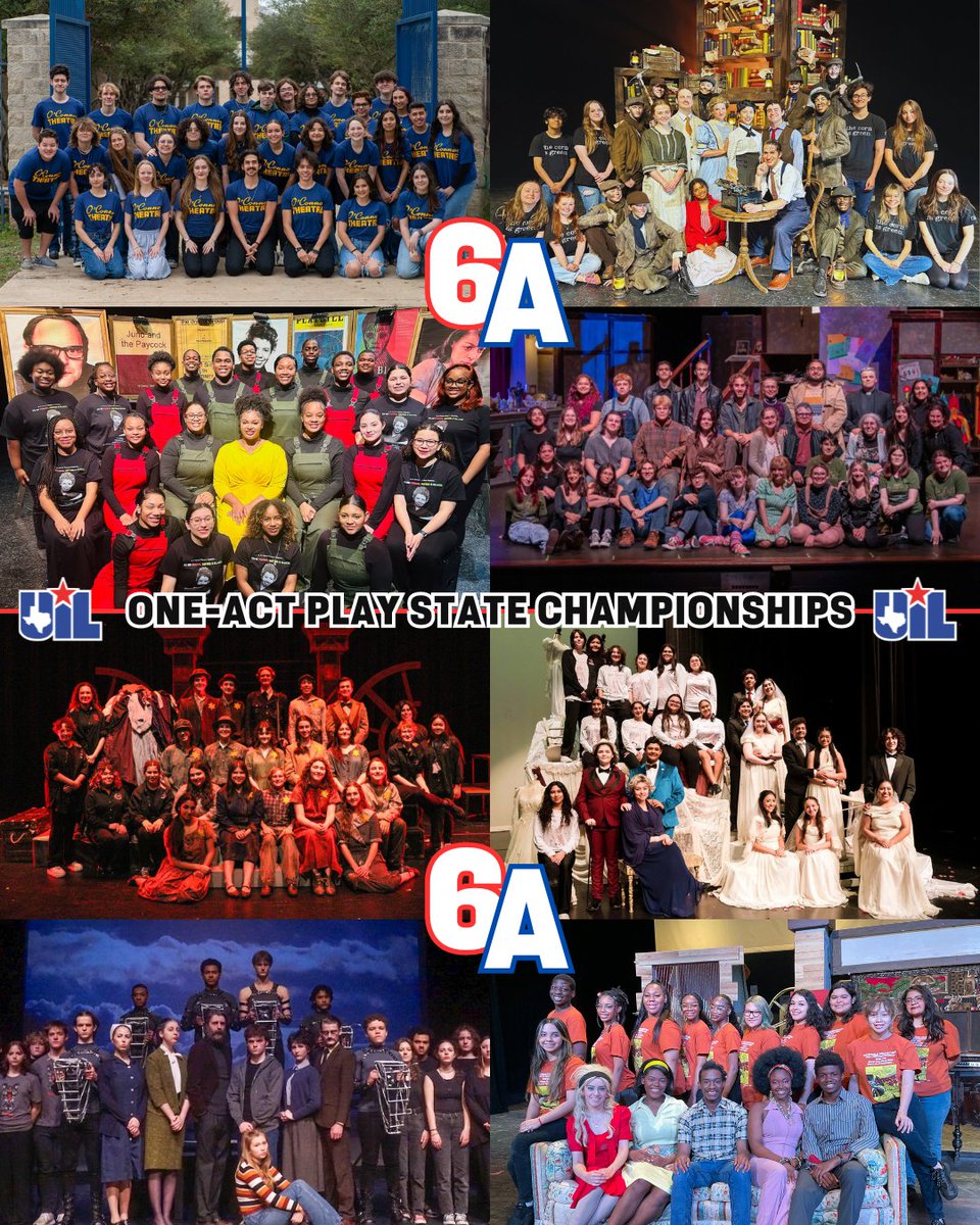 Texas UIL (@uiltexas) on Twitter photo #UILState One-Act Play Day 6 🎭
Conf 6A Performance Schedule:
⏰ 3:00 pm: Northside O'Connor, Keller Central, Houston Carver, Deer Park
⏰ 6:30 pm: Katy, Harlingen, Arlington Martin, Spring Westfield
📍<a href="/AustinISDPAC/">Austin ISD Performing Arts Center</a>
📖 Program: bit.ly/24UILOAPProgram
🎭 State Info: #UILState One-Act Play Day 6 🎭
Conf 6A Performance Schedule:
⏰ 3:00 pm: Northside O'Connor, Keller Central, Houston Carver, Deer Park
⏰ 6:30 pm: Katy, Harlingen, Arlington Martin, Spring Westfield
📍<a href="/AustinISDPAC/">Austin ISD Performing Arts Center</a>
📖 Program: bit.ly/24UILOAPProgram
🎭 State Info:
