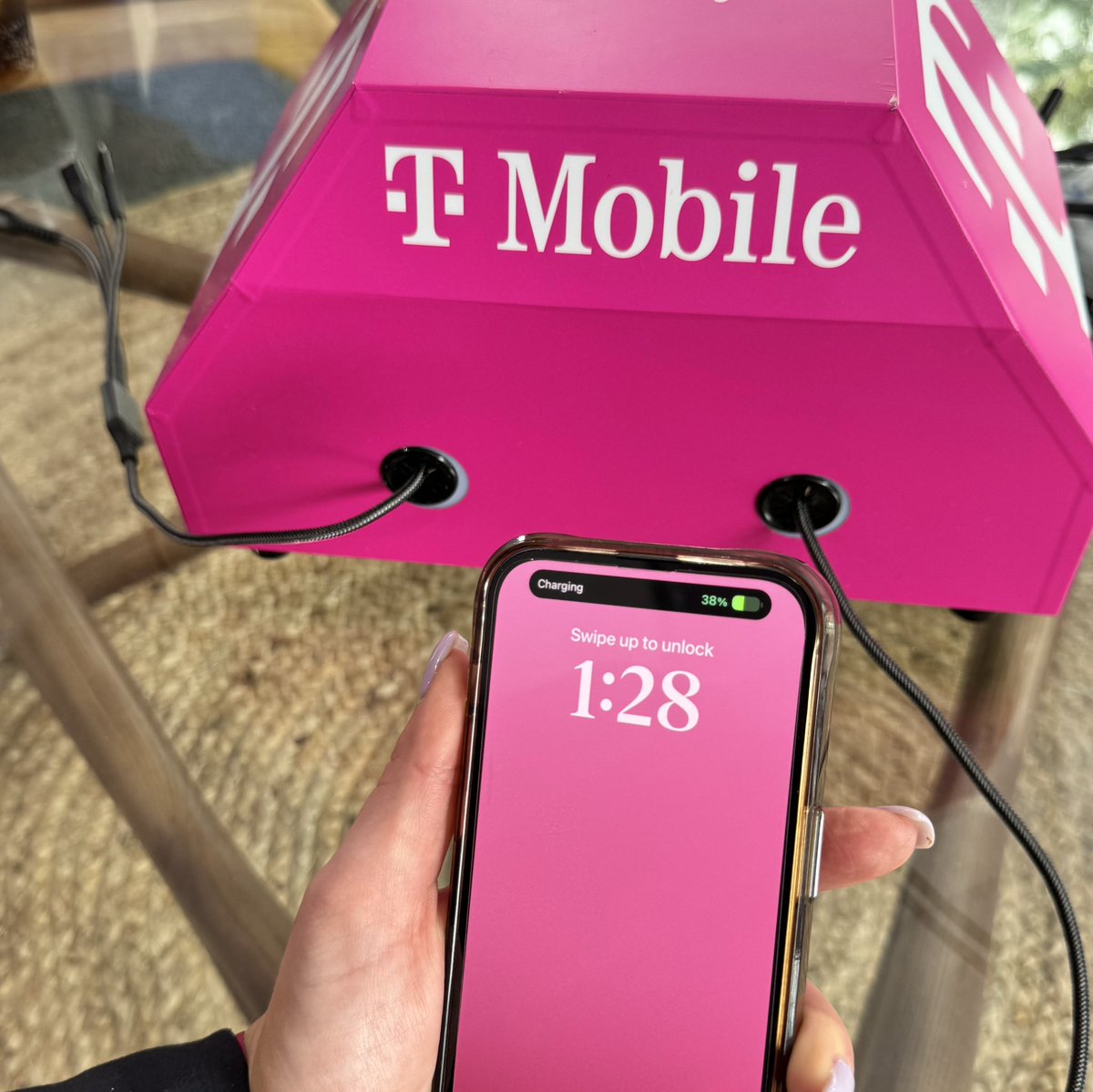 today's @pgachampionship check list: ✅ free lawn chair ✅ fully charged phone ✅ vip vibes at T-Mobile Club Magenta ✅ T-Mobile 5G network