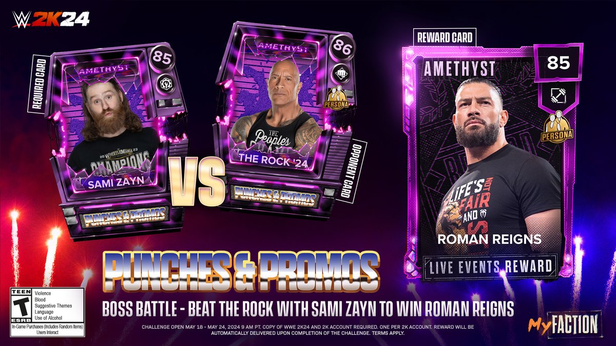 WWE2K25 on X: &ldquo;Coming at you, LIVE 📺 Take down The Rock as the 