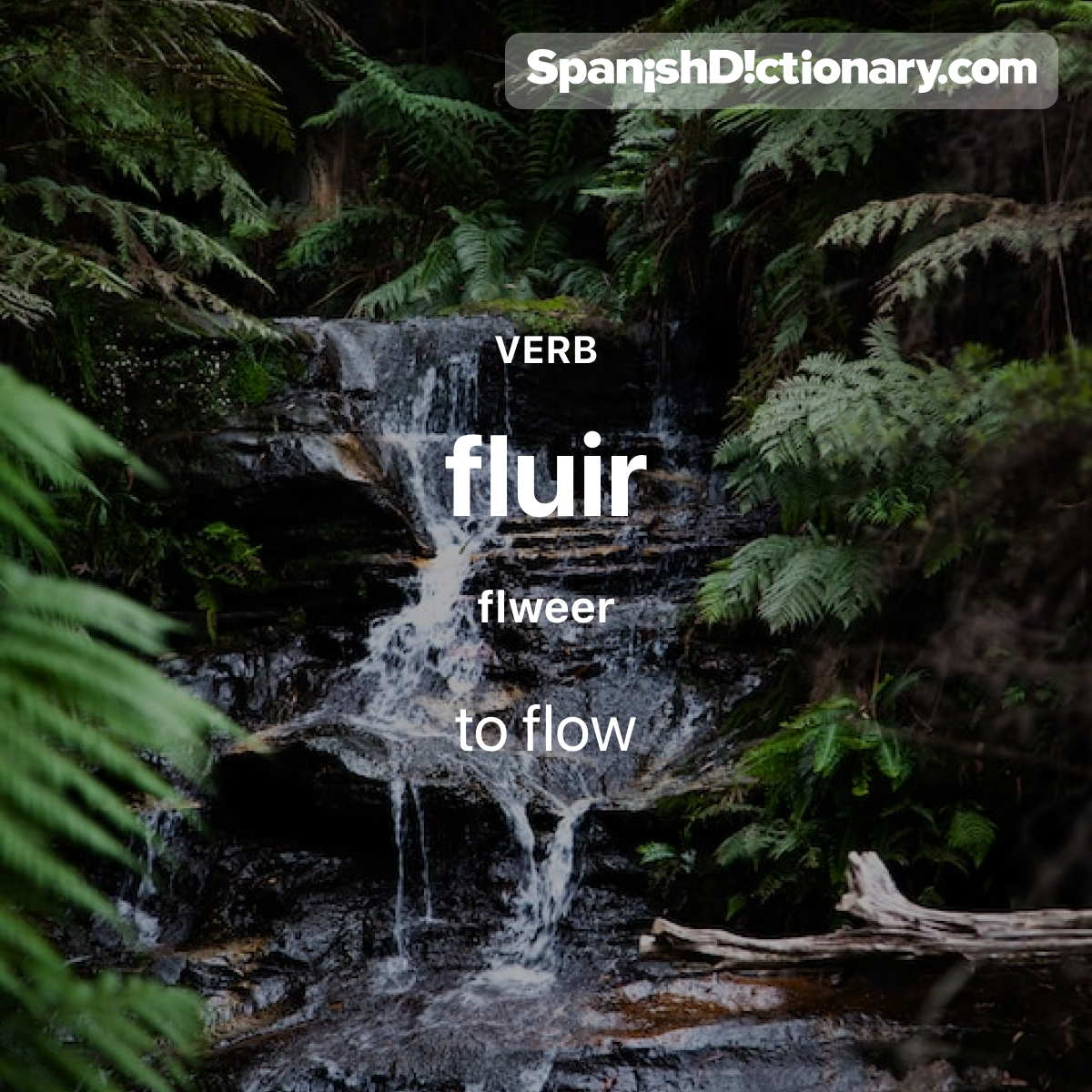 Today's #WordOfTheDay is 'fluir.' 🏞️ For example: El agua del río fluye hacia el lago. - The water from the river flows into the lake.
.
.
.
#EstudiaEspañol #StudySpanish #AprendeEspañol #LearnSpanish #Español #Spanish #LearningSpanish #PalabraDelDia #fluir #flow