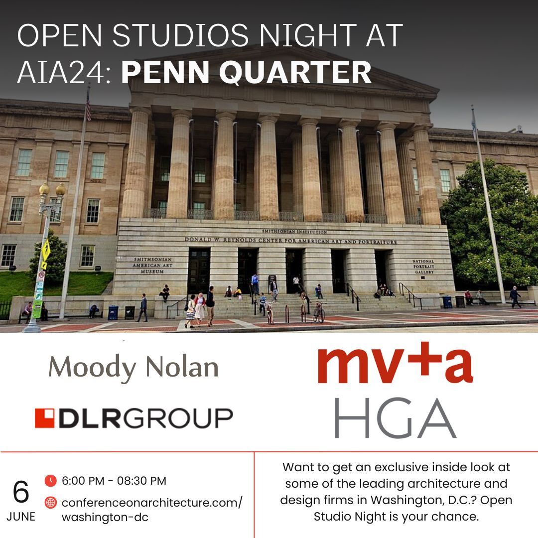 Want to get an exclusive inside look at some of the leading architecture and design firms in Washington, D.C.? Open Studio Night is your chance - add Open Studio Night to your #AIA24 registration and learn more about the Penn Quarter studios here: buff.ly/4beXX3J