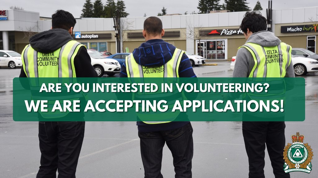 📢 Exciting news! Our Ladner and North Delta District Community Police Offices are now accepting applications! 🌟 Join our team and make a difference in your community. Apply today and become a part of our team: deltapolice.ca/joindpd/volunt… #VolunteerNow #JoinUs