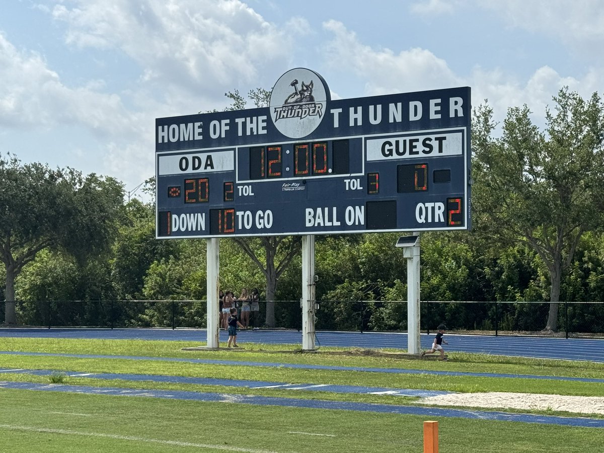 Spring Football 2024 - #FLHSFB
@SRQChristian 0
vs
@ODAfootball 20
HALFTIME

@H2Athletes @FlaHSFootball @polk_way @DylanOliver23 @Andy_Villamarzo @SBLiveFL @theledger @RoyFuoco @DanLaForestFB