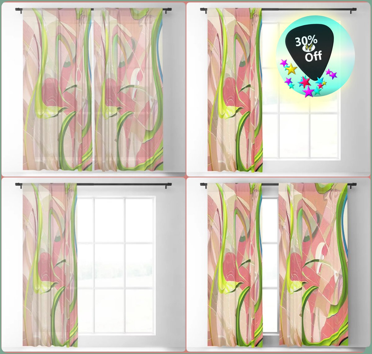 *SALE 30% Off*
Fostering Brilliance Sheer Curtain~by Art Falaxy~
~Exquisite Decor~
#artfalaxy #art #curtains #drapes #homedecor #society6 #Society6max #swirls #accents #sheercurtains #blackoutcurtains #floorrugs

society6.com/product/foster…

society6.com/product/foster…