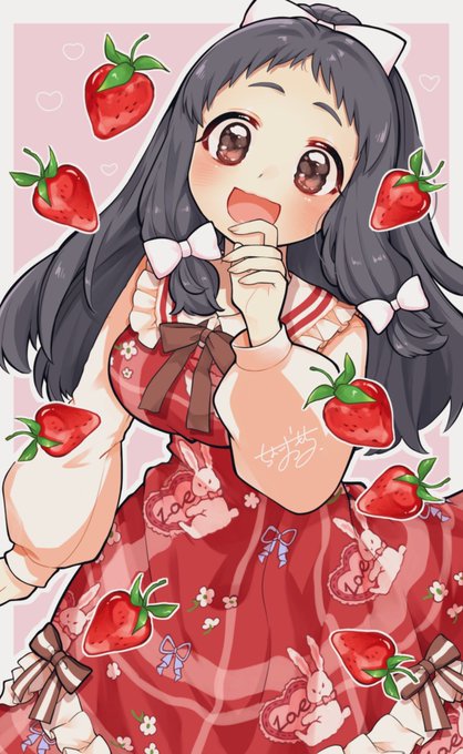 「strawberry print」 illustration images(Latest｜RT&Fav:50)