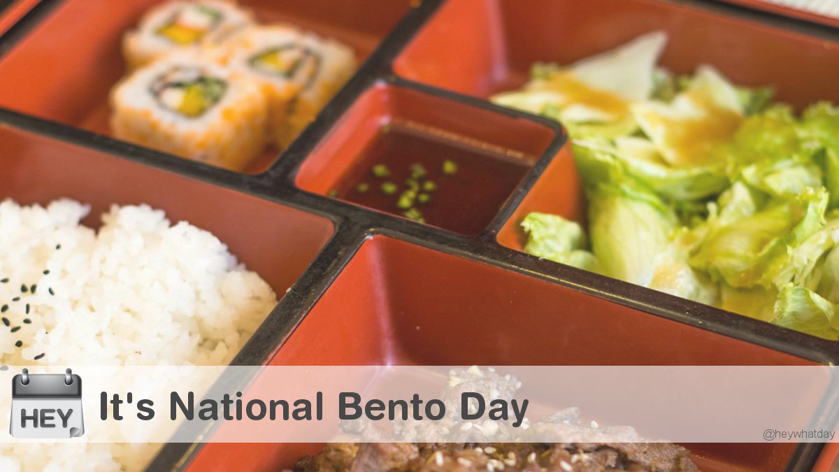 It's National Bento Day! #NationalBentoDay #BentoDay #Bento