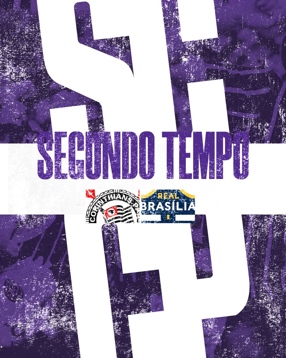 Segundo tempo rolando aqui na Fazendinha. JOGAI POR NÓS, BRABAS!💜 2T | 1 mim | Corinthians 0 x 0 Real Brasília