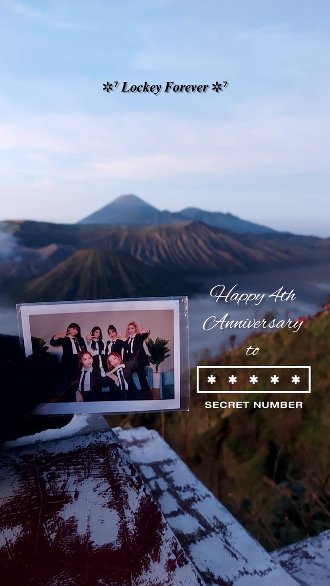 From Kingkong Hill, Mt. Bromo, East Java ⛰️🇮🇩
I wanna wish Happy 4th Anniversary to my dearest SN! I feel so lucky to be Lockey 🔐💖

SECRET NUMBER 4TH ANNIVERSARY
@5ecretNumber
#SECRET_NUMBER #시크릿넘버 #シークレットナンバー #Debut_4th_Anniversary #시크릿넘버네짤