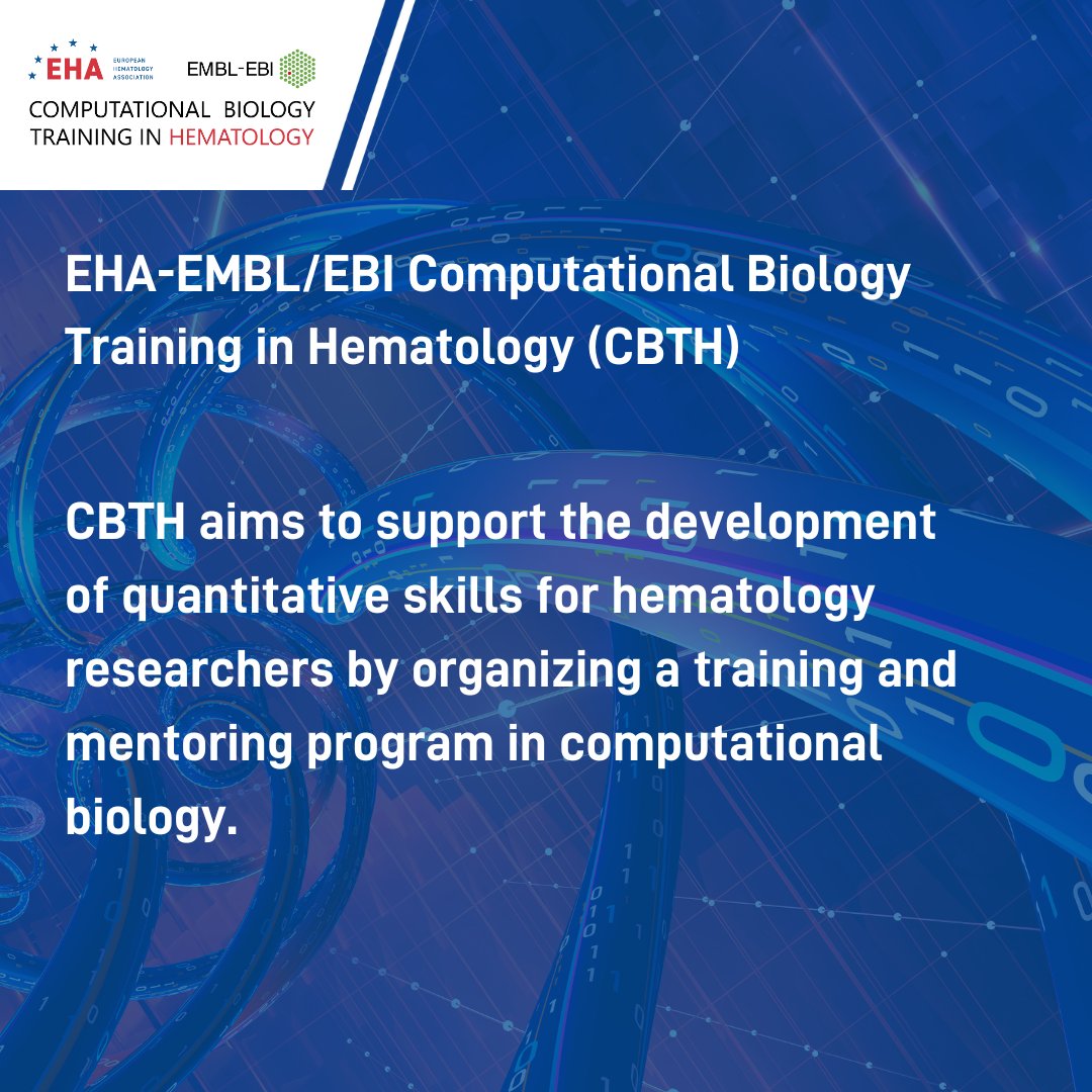 Do you require support on developing your project? The call for EHA research training programs is now open. Make sure to apply soon to be one of 20 scholars joining #EHACRTH, #TRTH, or #CBTH. Learn more: eha.fyi/Research_Train…