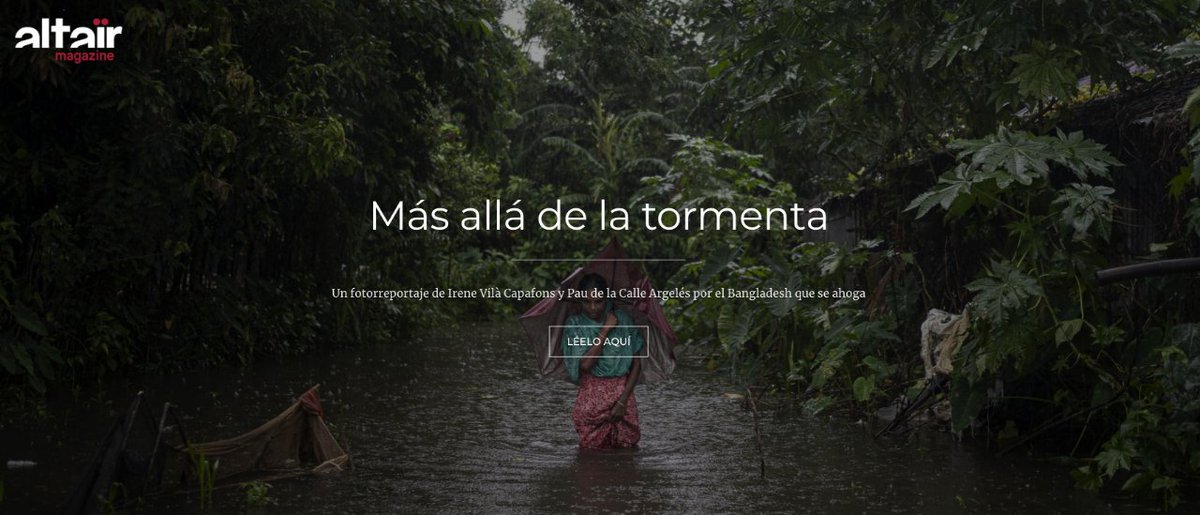 Altaïr Magazine (@altairmagazine) on Twitter photo «Según el IPCC, se calcula que antes del 2050 la superficie de agua dulce en los ríos del suroeste de Bangladesh habrá disminuido del 40,8% al 17,1%»
'Más allá de la tormenta'💧
No os perdáis este fotorreportaje de ✍️@PaudelaCalle1 e 📸 <a href="/irenevilacap/">Irene Vilà Capafons</a>
➡️altairmagazine.com/pasos/mas-alla… «Según el IPCC, se calcula que antes del 2050 la superficie de agua dulce en los ríos del suroeste de Bangladesh habrá disminuido del 40,8% al 17,1%»
'Más allá de la tormenta'💧
No os perdáis este fotorreportaje de ✍️@PaudelaCalle1 e 📸 <a href="/irenevilacap/">Irene Vilà Capafons</a>
➡️altairmagazine.com/pasos/mas-alla…