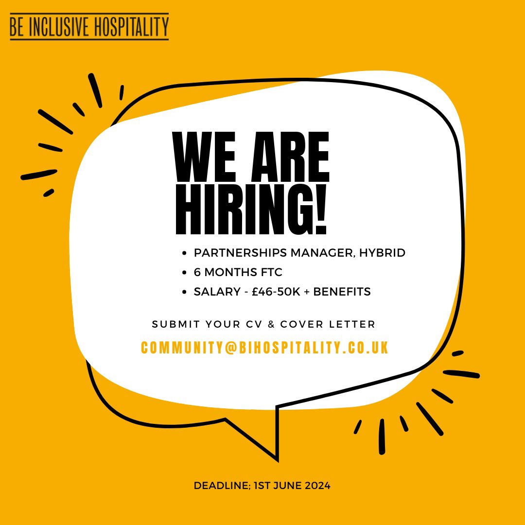 We are hiring!! Details are below👇🏾 caterer.com/job/partnershi…